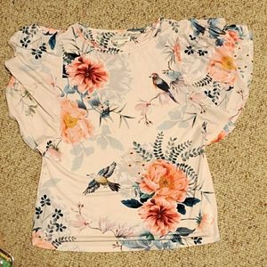 Butterfly Short-Sleeved Top